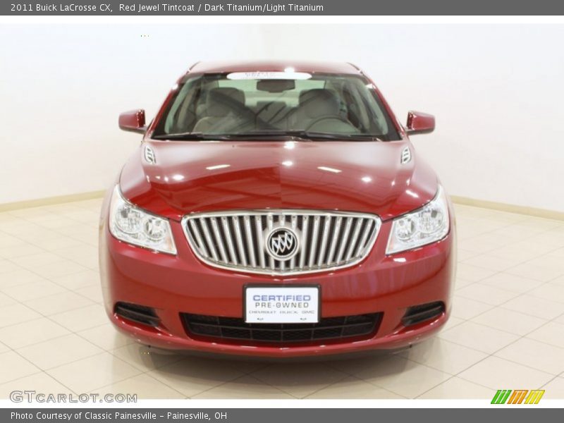 Red Jewel Tintcoat / Dark Titanium/Light Titanium 2011 Buick LaCrosse CX