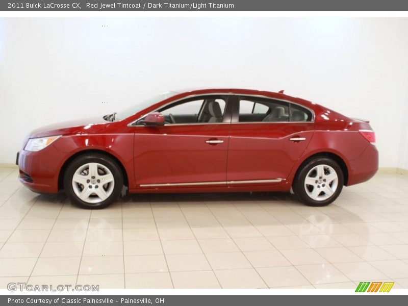 Red Jewel Tintcoat / Dark Titanium/Light Titanium 2011 Buick LaCrosse CX