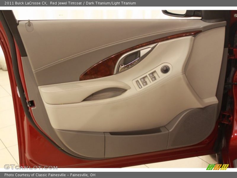 Red Jewel Tintcoat / Dark Titanium/Light Titanium 2011 Buick LaCrosse CX