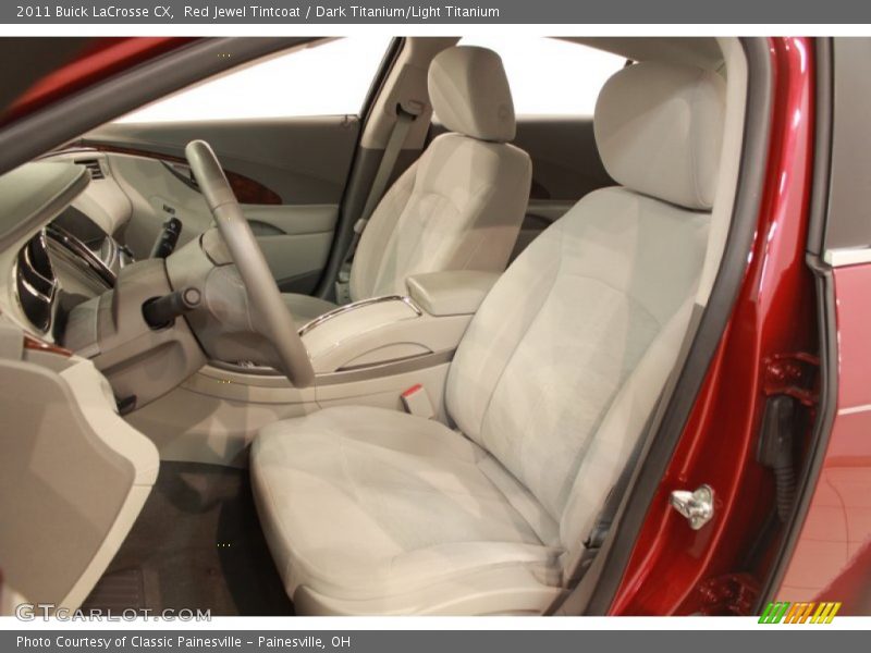 Red Jewel Tintcoat / Dark Titanium/Light Titanium 2011 Buick LaCrosse CX