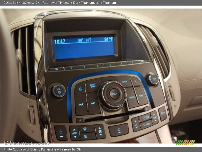 Red Jewel Tintcoat / Dark Titanium/Light Titanium 2011 Buick LaCrosse CX