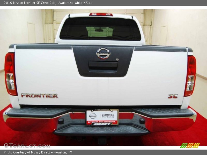 Avalanche White / Steel 2010 Nissan Frontier SE Crew Cab