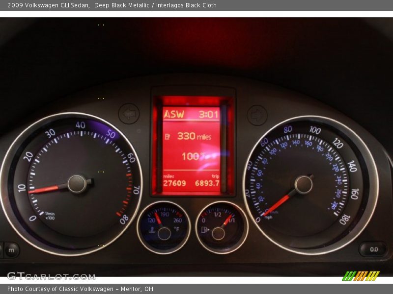  2009 GLI Sedan Sedan Gauges