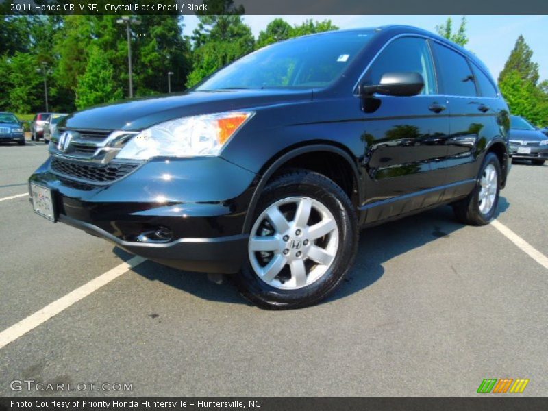 Crystal Black Pearl / Black 2011 Honda CR-V SE