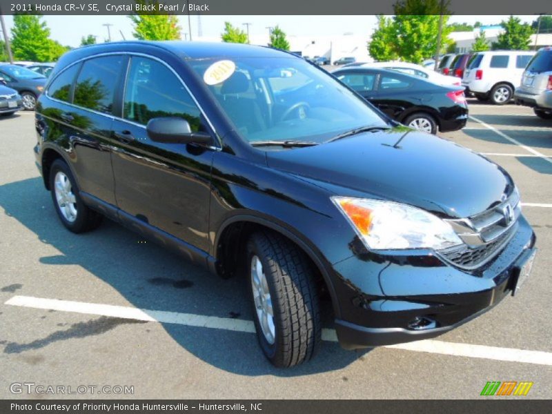 Crystal Black Pearl / Black 2011 Honda CR-V SE