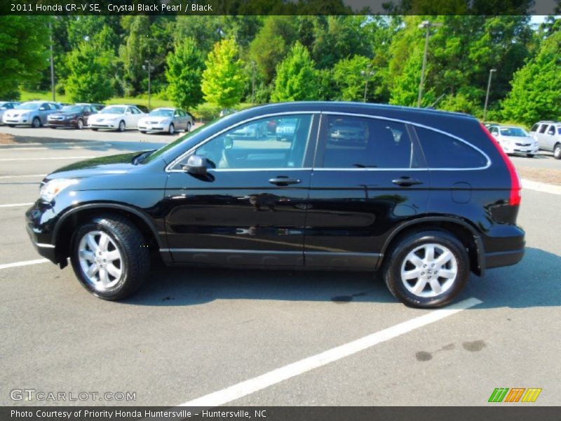 Crystal Black Pearl / Black 2011 Honda CR-V SE