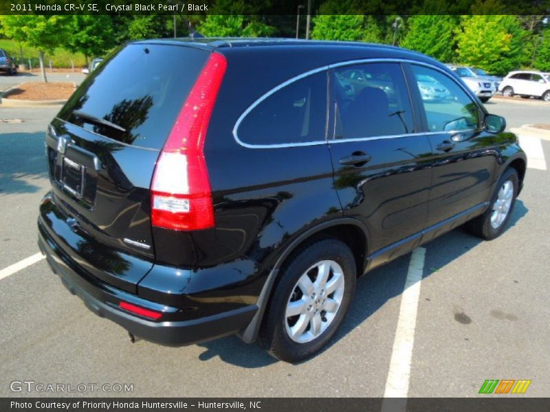 Crystal Black Pearl / Black 2011 Honda CR-V SE