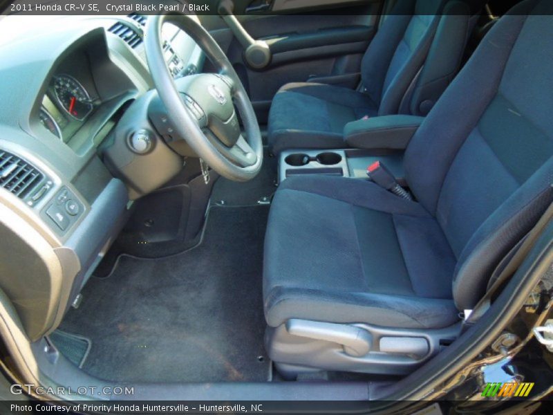 Crystal Black Pearl / Black 2011 Honda CR-V SE