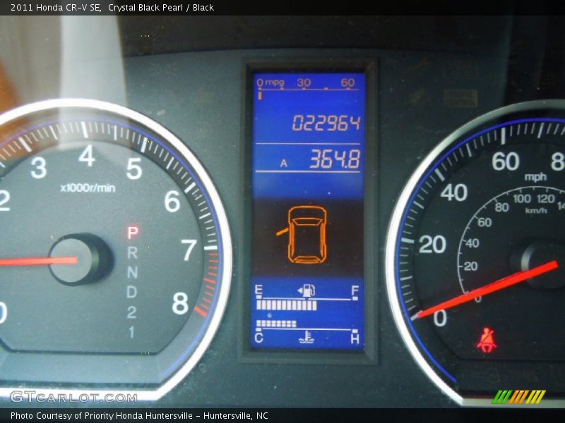 Crystal Black Pearl / Black 2011 Honda CR-V SE