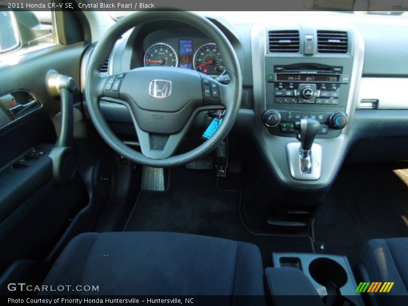 Crystal Black Pearl / Black 2011 Honda CR-V SE