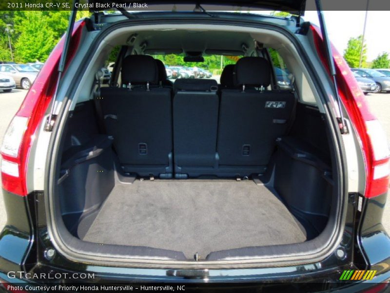 Crystal Black Pearl / Black 2011 Honda CR-V SE