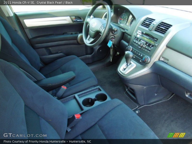 Crystal Black Pearl / Black 2011 Honda CR-V SE