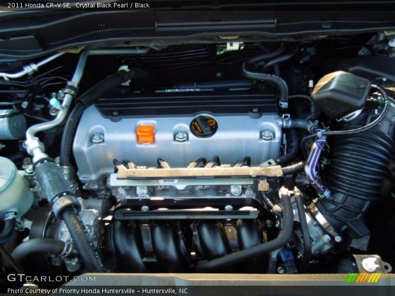 Crystal Black Pearl / Black 2011 Honda CR-V SE