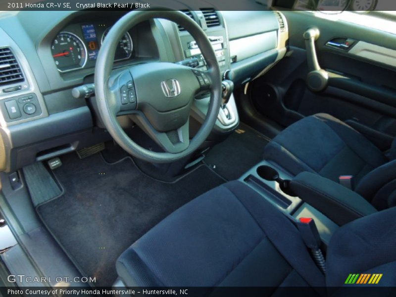 Crystal Black Pearl / Black 2011 Honda CR-V SE