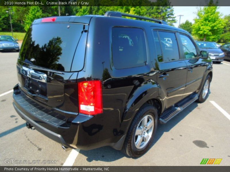 Crystal Black Pearl / Gray 2010 Honda Pilot EX-L