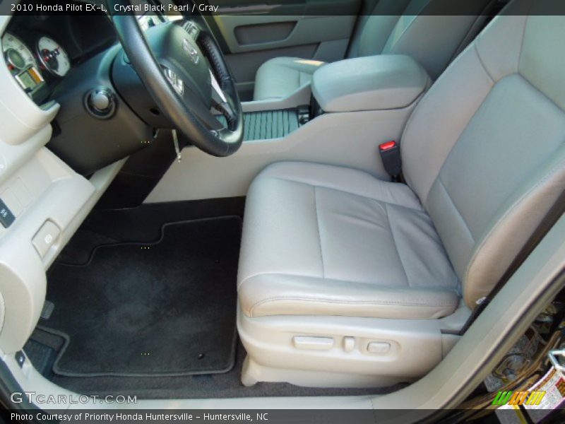 Crystal Black Pearl / Gray 2010 Honda Pilot EX-L