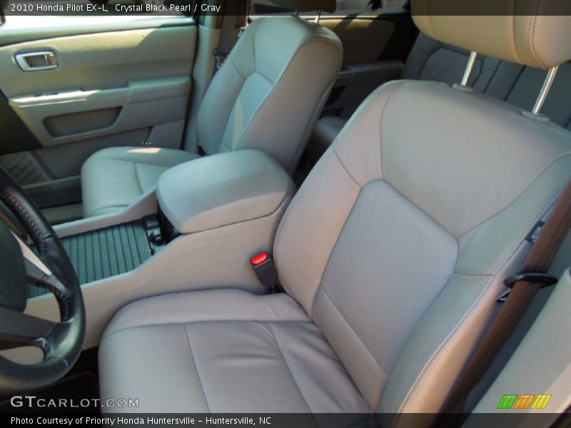 Crystal Black Pearl / Gray 2010 Honda Pilot EX-L