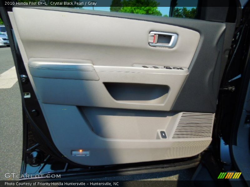 Crystal Black Pearl / Gray 2010 Honda Pilot EX-L