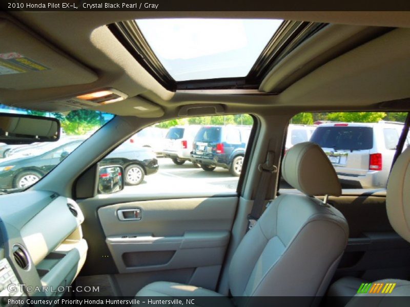 Crystal Black Pearl / Gray 2010 Honda Pilot EX-L