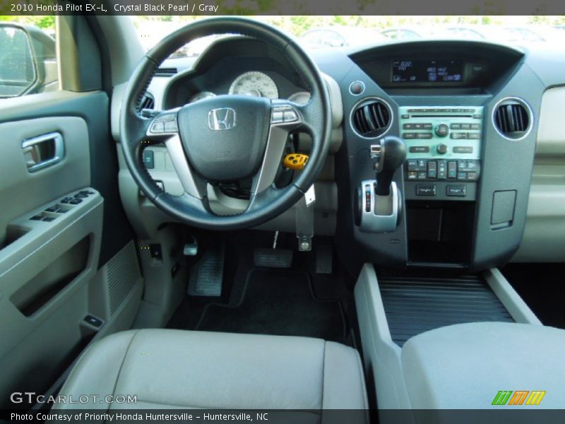 Crystal Black Pearl / Gray 2010 Honda Pilot EX-L