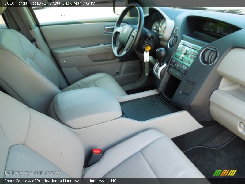 Crystal Black Pearl / Gray 2010 Honda Pilot EX-L