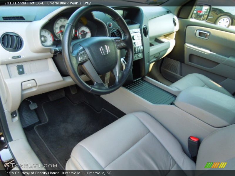 Crystal Black Pearl / Gray 2010 Honda Pilot EX-L