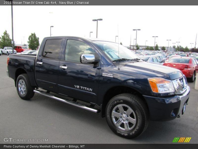 Navy Blue / Charcoal 2011 Nissan Titan SV Crew Cab 4x4