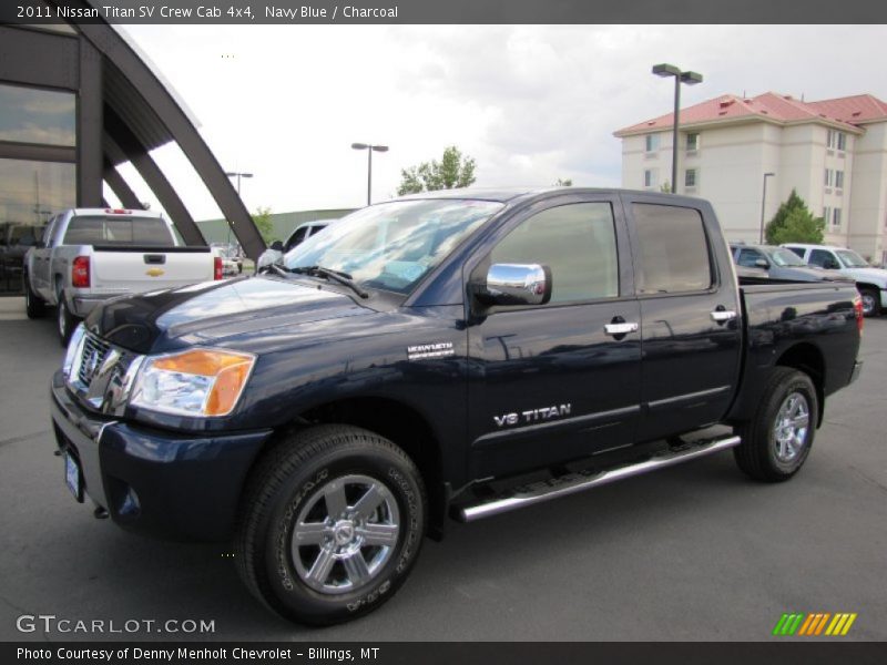 Navy Blue / Charcoal 2011 Nissan Titan SV Crew Cab 4x4