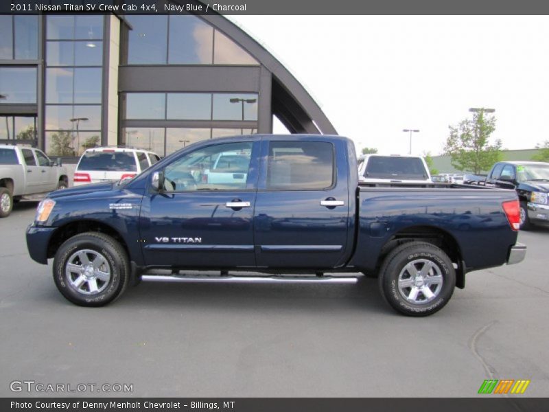 Navy Blue / Charcoal 2011 Nissan Titan SV Crew Cab 4x4