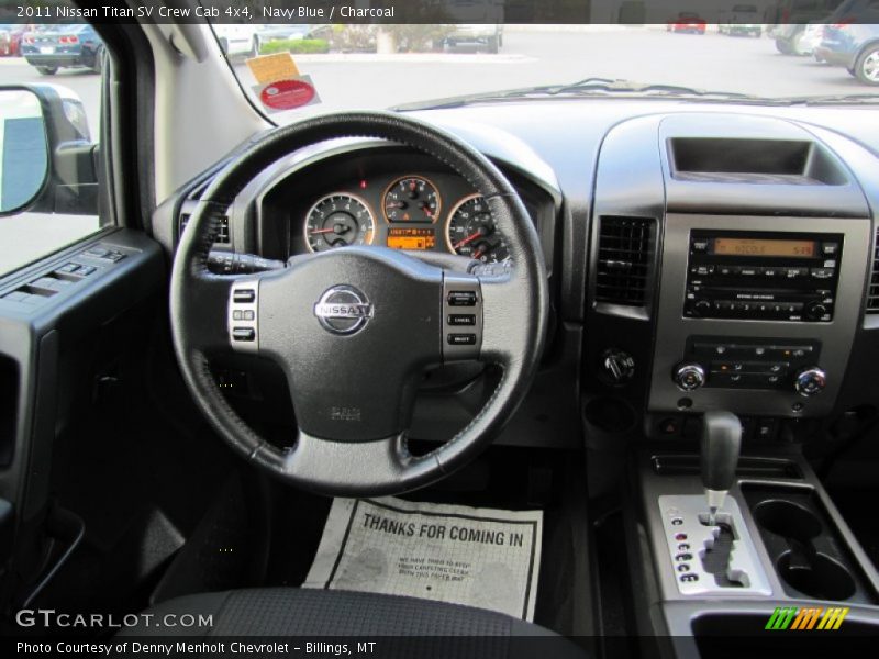 Navy Blue / Charcoal 2011 Nissan Titan SV Crew Cab 4x4