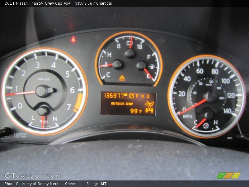 Navy Blue / Charcoal 2011 Nissan Titan SV Crew Cab 4x4