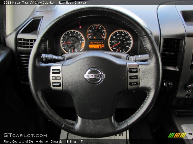 Navy Blue / Charcoal 2011 Nissan Titan SV Crew Cab 4x4