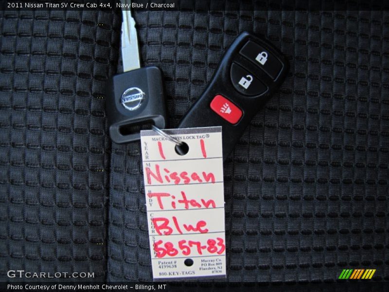 Navy Blue / Charcoal 2011 Nissan Titan SV Crew Cab 4x4