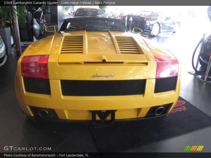 Giallo Halys (Yellow) / Nero Perseus 2008 Lamborghini Gallardo Spyder