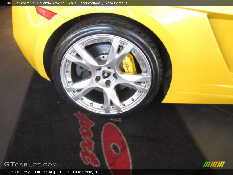 Giallo Halys (Yellow) / Nero Perseus 2008 Lamborghini Gallardo Spyder