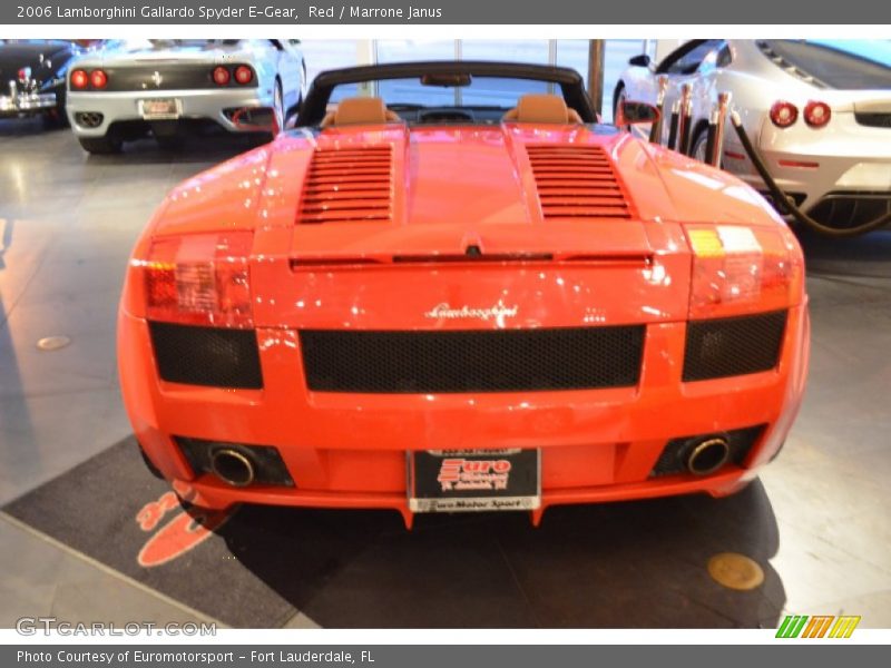 Red / Marrone Janus 2006 Lamborghini Gallardo Spyder E-Gear