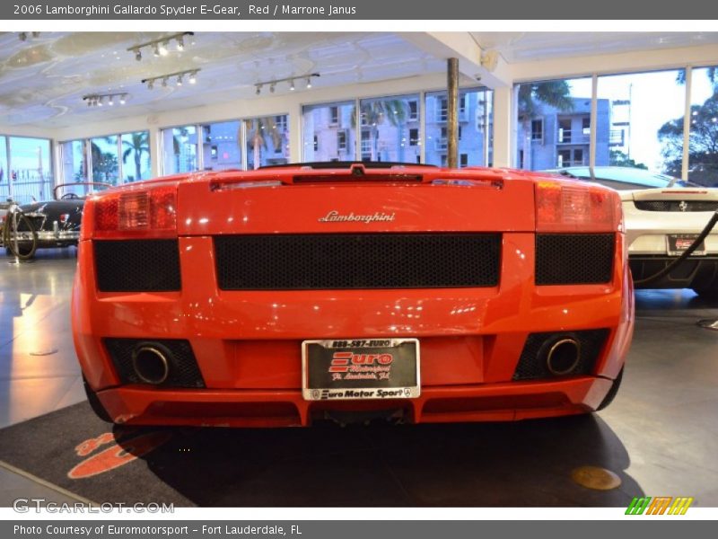 Red / Marrone Janus 2006 Lamborghini Gallardo Spyder E-Gear