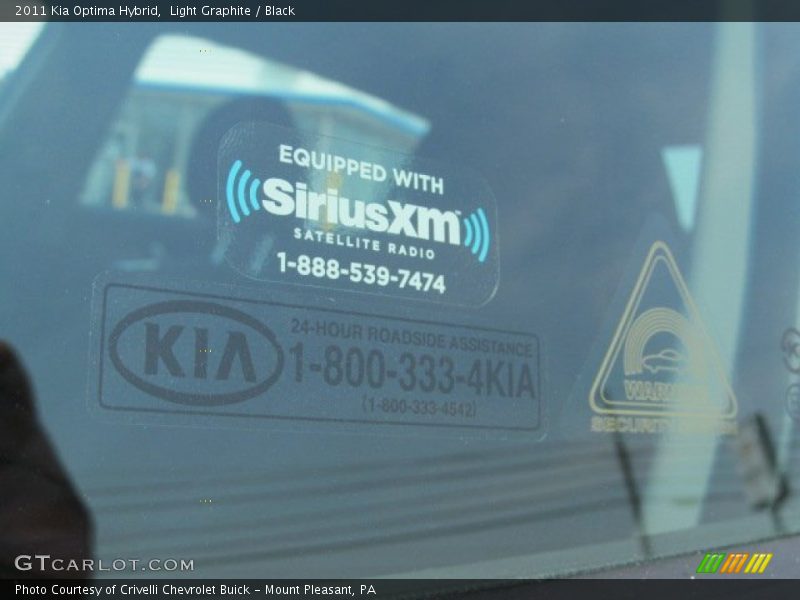 Light Graphite / Black 2011 Kia Optima Hybrid