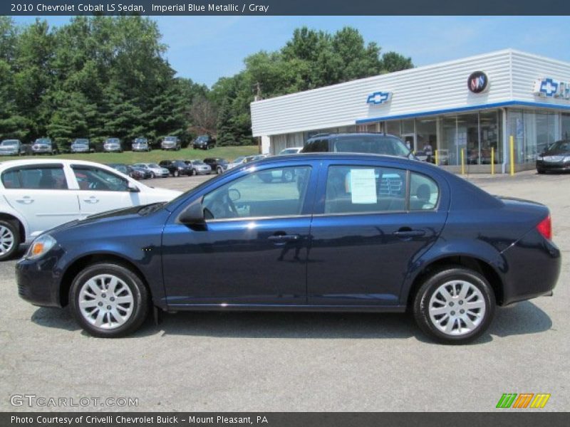 Imperial Blue Metallic / Gray 2010 Chevrolet Cobalt LS Sedan