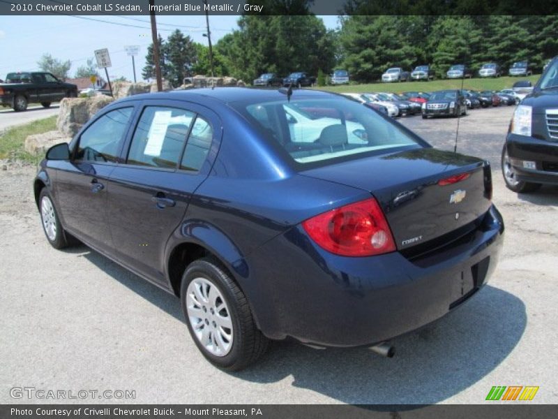 Imperial Blue Metallic / Gray 2010 Chevrolet Cobalt LS Sedan