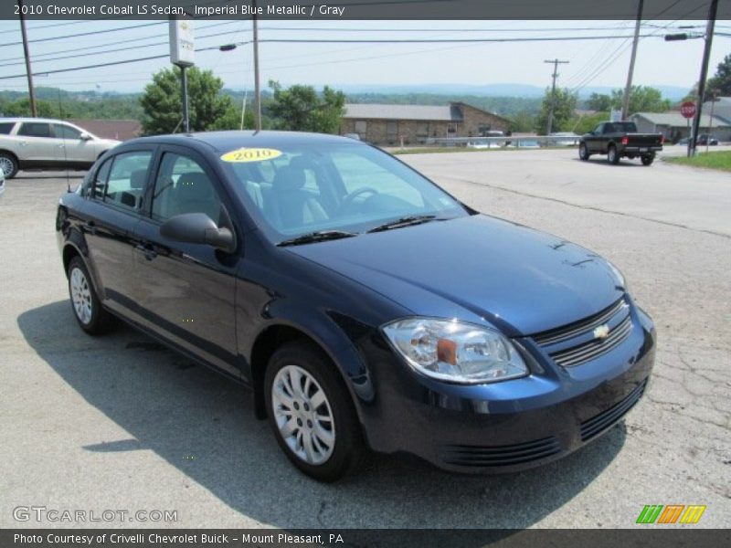 Imperial Blue Metallic / Gray 2010 Chevrolet Cobalt LS Sedan