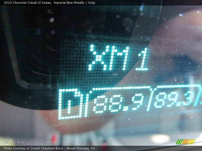 Imperial Blue Metallic / Gray 2010 Chevrolet Cobalt LS Sedan