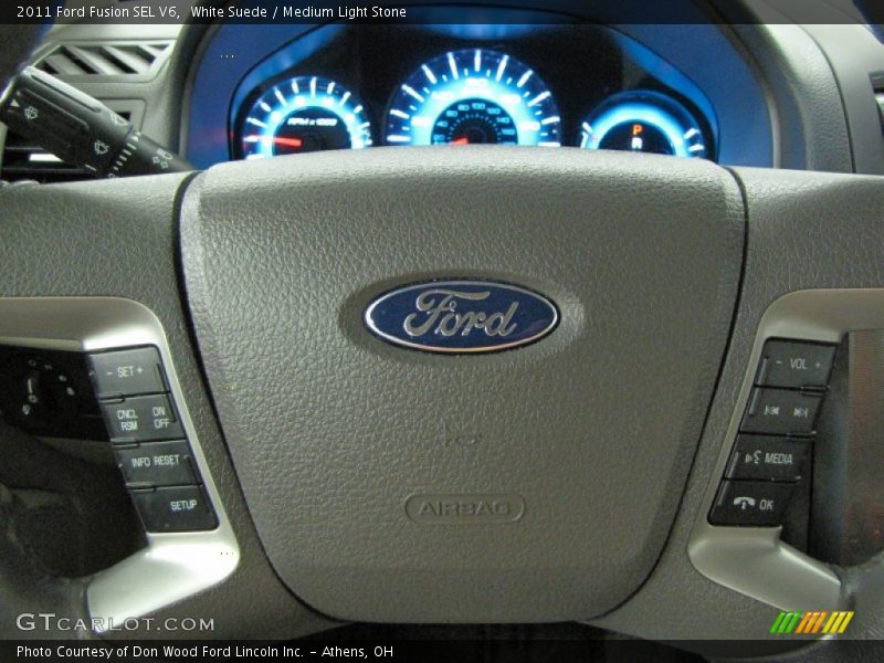 White Suede / Medium Light Stone 2011 Ford Fusion SEL V6