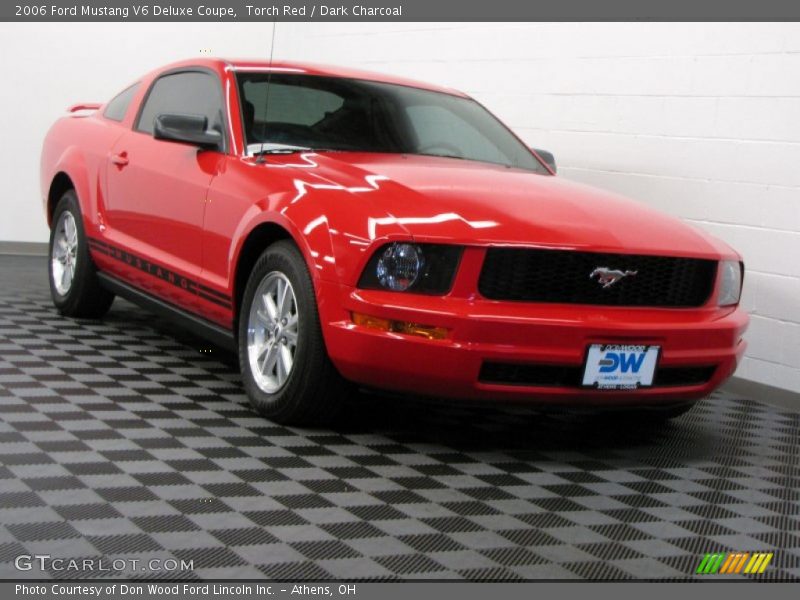 Torch Red / Dark Charcoal 2006 Ford Mustang V6 Deluxe Coupe