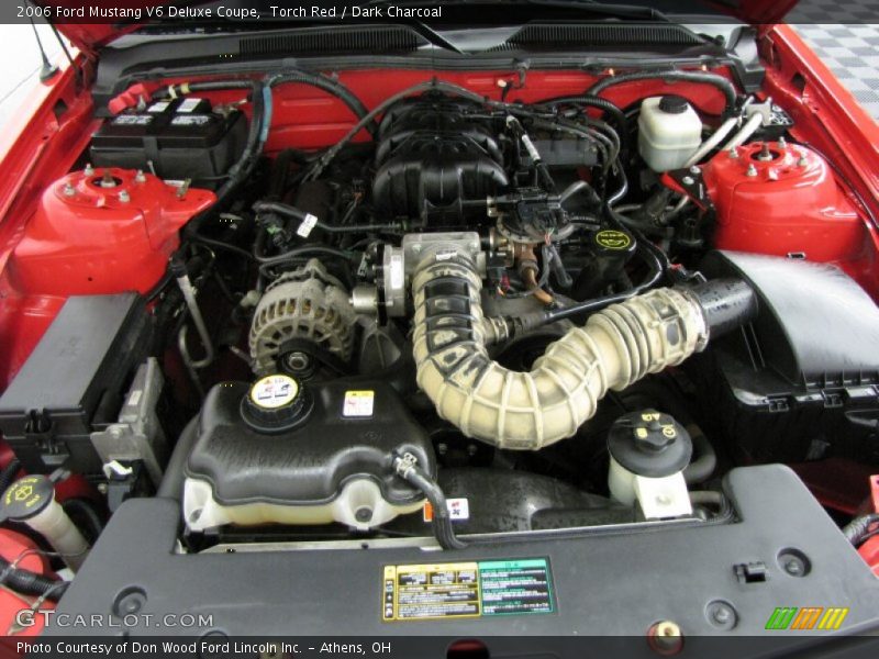 Torch Red / Dark Charcoal 2006 Ford Mustang V6 Deluxe Coupe