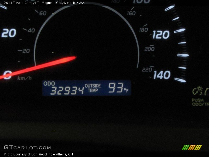 Magnetic Gray Metallic / Ash 2011 Toyota Camry LE