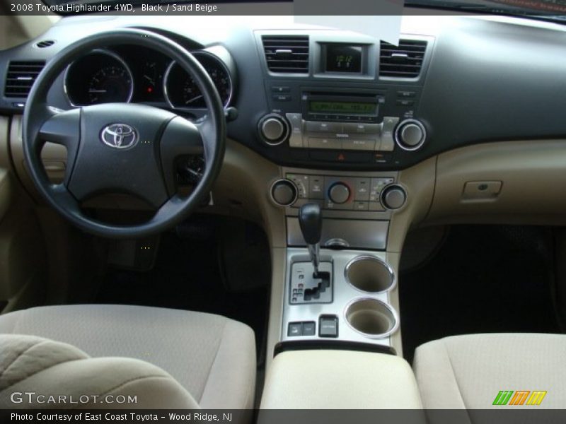 Black / Sand Beige 2008 Toyota Highlander 4WD