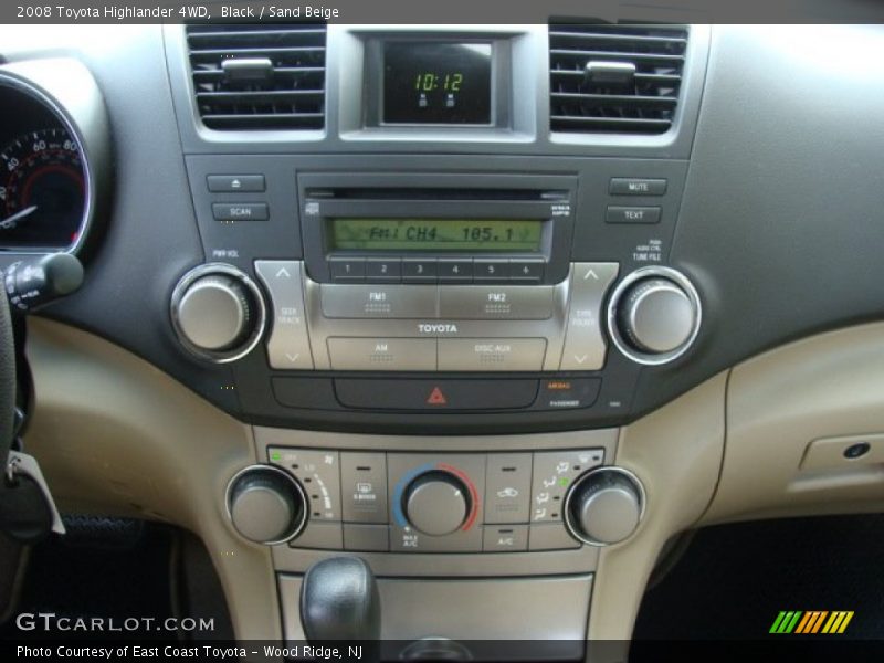 Black / Sand Beige 2008 Toyota Highlander 4WD
