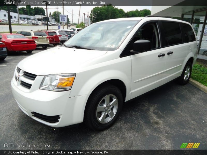 Stone White / Dark Slate/Light Shale 2008 Dodge Grand Caravan SE