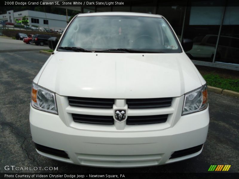 Stone White / Dark Slate/Light Shale 2008 Dodge Grand Caravan SE